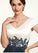Lucia A-Line V-neck Tea-Length Chiffon Lace Mother of the Bride Dress STI126P0014539