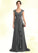 Holly A-Line Sweetheart Sweep Train Chiffon Lace Mother of the Bride Dress With Beading Sequins STI126P0014618