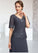 Alessandra A-Line V-neck Ankle-Length Chiffon Lace Mother of the Bride Dress With Sequins STI126P0014650