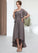 Clare A-line V-Neck Asymmetrical Chiffon Mother of the Bride Dress With Beading Sequins STI126P0014656