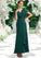 Mina A-Line V-neck Ankle-Length Chiffon Mother of the Bride Dress With Ruffle Beading Sequins STI126P0014672