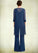 Teagan Jumpsuit/Pantsuit Scoop Neck Floor-Length Chiffon Mother of the Bride Dress With Lace STI126P0014687
