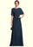 Alice A-Line Scoop Neck Floor-Length Chiffon Mother of the Bride Dress With Beading Sequins STI126P0014787