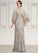 Riley A-Line Square Neckline Floor-Length Lace Mother of the Bride Dress STI126P0014889