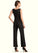 Henrietta Jumpsuit/Pantsuit Scoop Neck Ankle-Length Chiffon Mother of the Bride Dress With Beading Sequins STI126P0014932