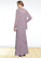 Bella Sheath/Column Scoop Neck Floor-Length Chiffon Mother of the Bride Dress With Beading Cascading Ruffles STI126P0014975
