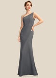 Hedwig Sheath/Column One-Shoulder Floor-Length Chiffon Mother of the Bride Dress STI126P0014995