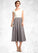Ava A-Line V-neck Tea-Length Chiffon Mother of the Bride Dress With Ruffle Beading Sequins STI126P0015016
