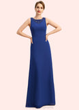 Pru A-line Scoop Floor-Length Chiffon Mother of the Bride Dress With Beading Sequins STIP0021920