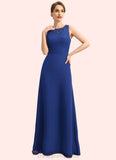 Pru A-line Scoop Floor-Length Chiffon Mother of the Bride Dress With Beading Sequins STIP0021920