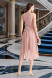 Zoe A-line Scoop Asymmetrical Chiffon Homecoming Dress STIP0020514