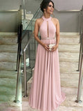 Giovanna A-Line/Princess Stretch Crepe Ruffles Halter Sleeveless Floor-Length Mother of the Bride Dresses STIP0020441