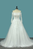 2024 Sweetheart Wedding Dresses A Line Tulle With PCBMXDE7