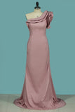 2024 Evening Dresses Mermaid One Shoulder Satin P43MCXPH