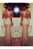 Scoop Mermaid Prom Dresses Sequins With Applique Floor Length P3FTFGBY