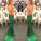 New Style Mermaid Backless Prom Dresses Elegant Green Open Back Evening Gowns For Teens