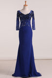 2024 Chiffon Sheath Mother Of The Bride Dresses V Neck With PNN6K4XY