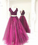 Two Piece Prom Dress Tulle Beaded Prom Dresses Long Prom Dress Evening Dress