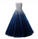 Best Ball Gown Strapless Floor Length Tulle Navy Blue Prom/Evening Dresses with Beading