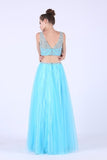 2024 Two-Piece Scoop A Line Prom Dresses With PX2QD2HE