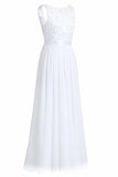 Wedding Bridesmaid Dress Chiffon Elegant Floor Length P8CEZG2S