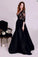 Black prom dress A-line evening dresses Long prom dress Dress for Prom prom dress