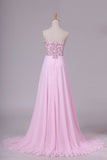 2024 Hot Prom Dresses Sweetheart With Beading Floor Length PNXX2ZB8