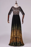 2024 Bateau Prom Dresses A Line Floor Length Lace #31310 (Color Just As Picture PAPFA9HE