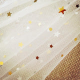 Elegant Short Sequins Tulle Wedding Veils with Stars STI15580