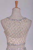 2024 Scoop Homecoming Dresses A-Line Beaded Bodice PHRPMMFD