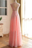 2024 A Line Scoop With Applique Prom Dresses PRD6YXY8