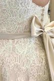 Plus Sizes Ivory Lace Open Back Long Modest Wedding Dresses PE1BTKG8