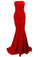 Sleeveless Strapless Bra Mermaid Floor Length Party Dress with Zipper