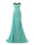 Chiffon Appliques Beaded Evening Dress Mermaid Long Prom Gowns