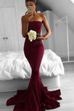 2022 Cheap Price Strapless Prom Dresses Mermaid Sapndex PKPFL14L