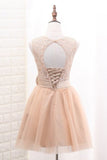 2024 Tulle & Lace Homecoming Dresses Scoop A PYNDYAHN