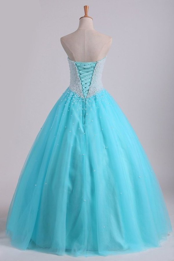 Buy Cheap 2022 Ball Gown Sweetheart Quinceanera Dresses With Pearls ...