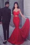 2024 Satin Sweetheart Ruched Bodice Evening Dresses P2KQA43Q