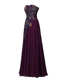 A-line Prom Dress Embroidery Evening Gown