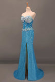 2024 Sweetheart Sheath/Column Prom Dress Lace PGHHZSR1
