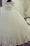 Luxurious Scalloped Ball Gown Wedding Dresses With PR5ZTEX6