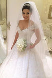 Modest Ivory Wedding Dresses Pretty Beading Wedding Gowns P59FT65G