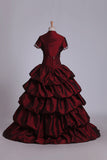 2024 Ball Gown Sweetheart Quinceanera Dresses Taffeta With Embroidery PF6XR835