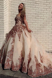 Rosewood Sequins Ball Gown Sweetheart Strapless Quinceanera Dresses with STI15661
