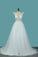 2022 A Line Spaghetti Straps Wedding Dresses Tulle & Lace With Applique P7DNS6EG
