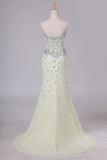 2024 Sweetheart Sheath/Column Prom Dress Lace P7XTY1M9