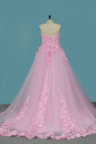 2024 Sweetheart A Line Tulle Wedding Dresses With P963YTGR