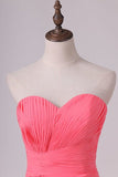 2024 Sweetheart Fitted And Pleated Bodice Prom Dress A PBTYDDHZ