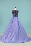 2024 New Arrival Plus Size Prom Dresses A Line Scoop With P2QNNAMA