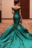 2024 Scoop Mermaid Prom Dresses Satin With PFTMXH4T